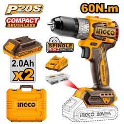 CDLI20602 20V LI-ION CORDLESS BRUSHLESS DRILL 60Nm