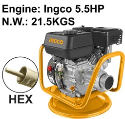 GVR-22 GASOLINE CONCRETE VIBRATOR 5.5HP (HEX TYPE)